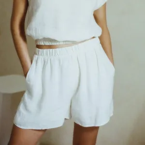 Linen Shorts w Pockets