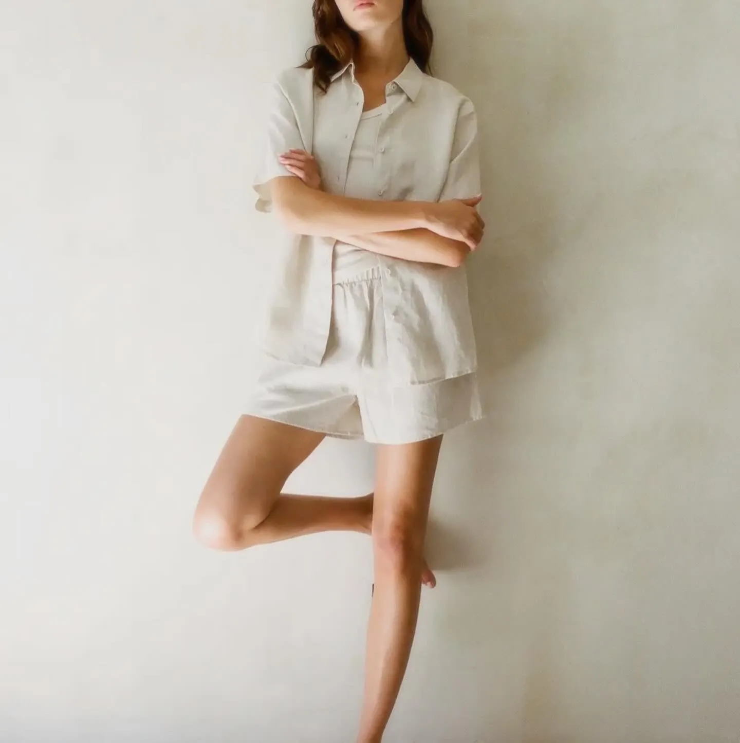 Linen Shorts w Pockets