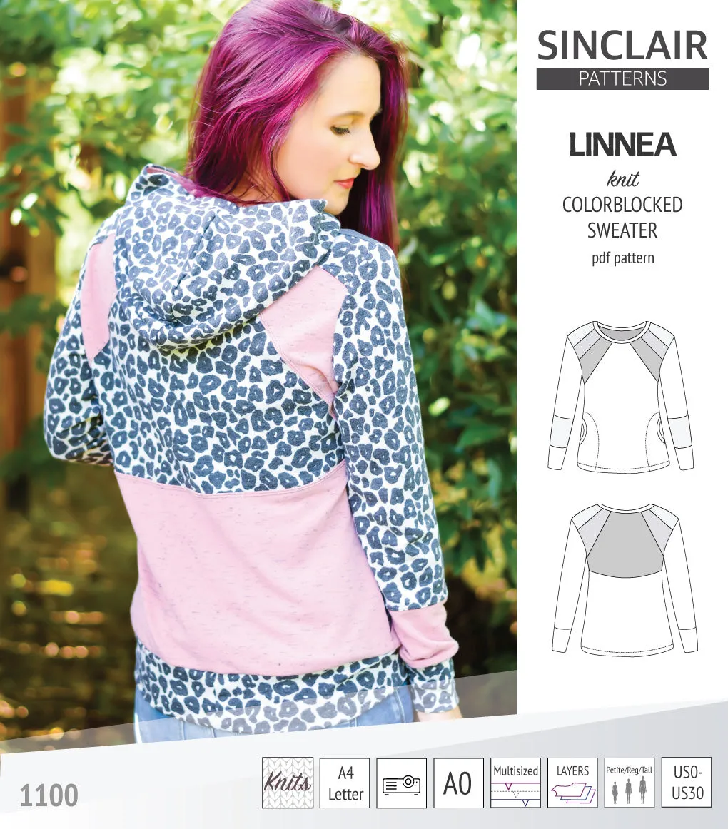 Linnea colorblocked sweater (PDF)