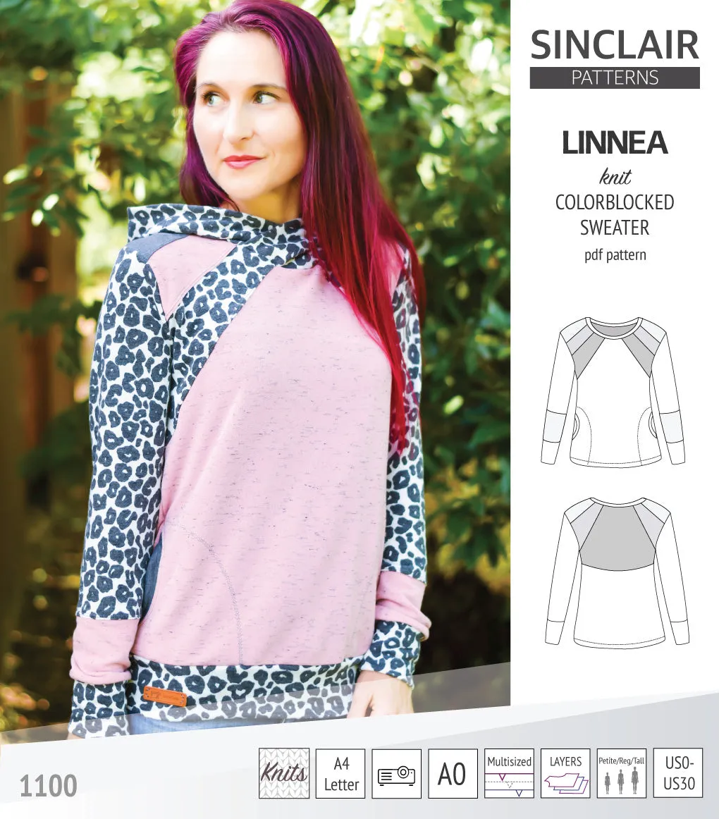 Linnea colorblocked sweater (PDF)