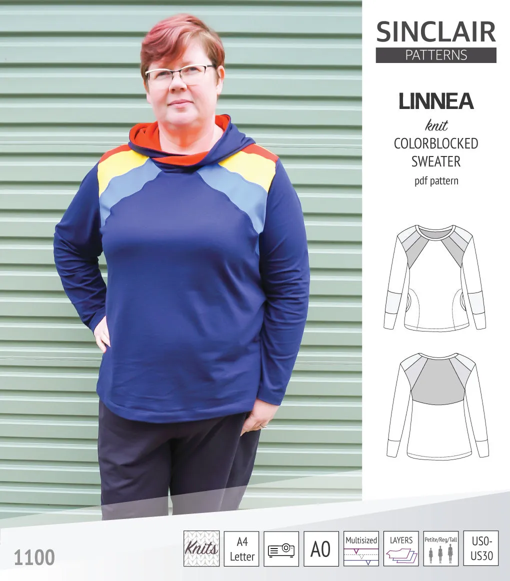 Linnea colorblocked sweater (PDF)