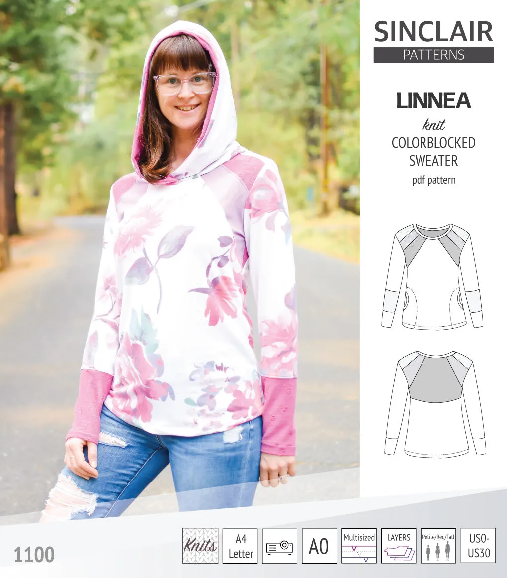 Linnea colorblocked sweater (PDF)