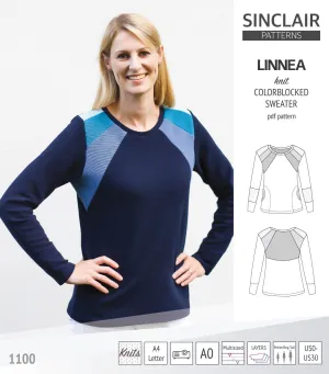 Linnea colorblocked sweater (PDF)