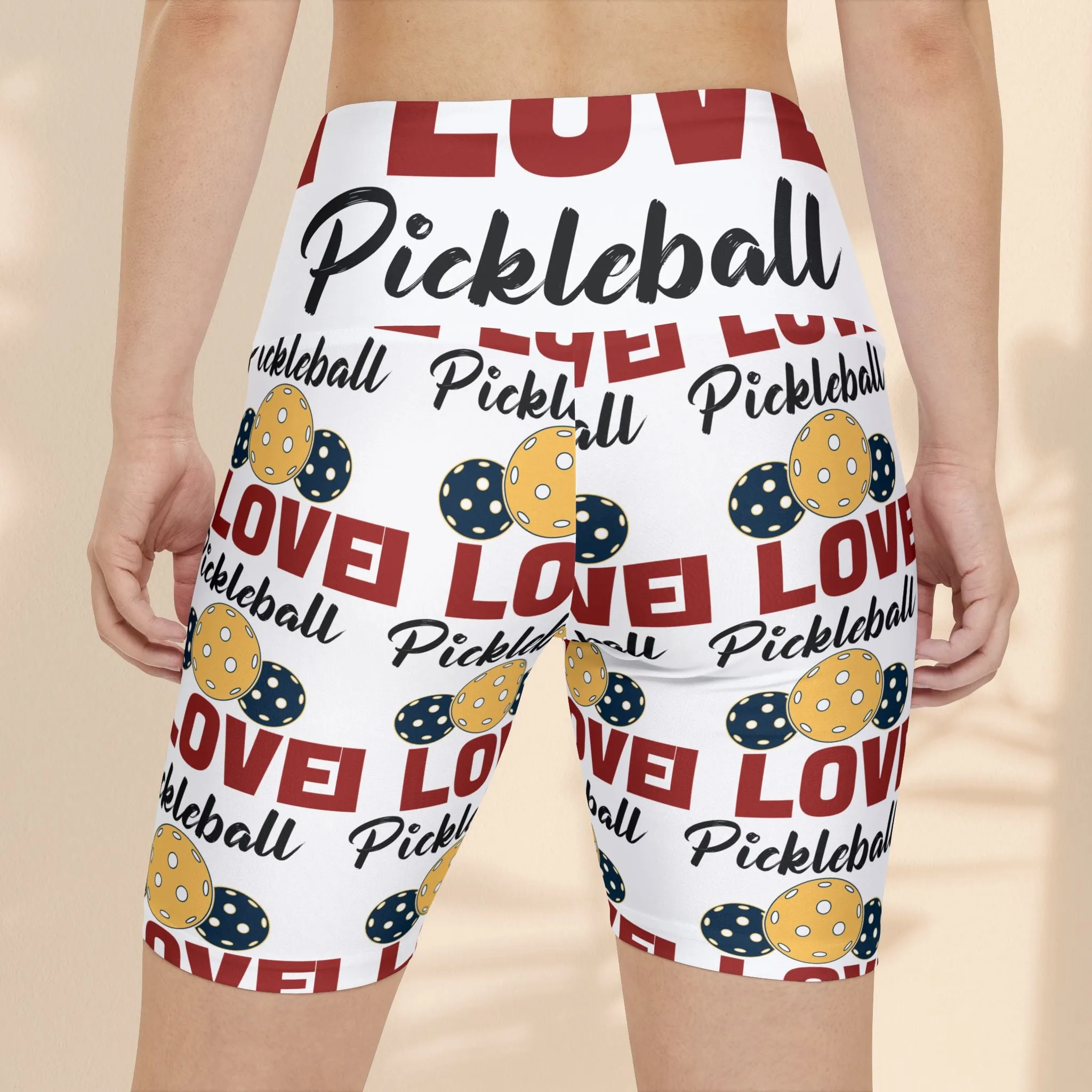 Love Pickleball Women's Workout Shorts - Fun & Stylish Athletic Wear