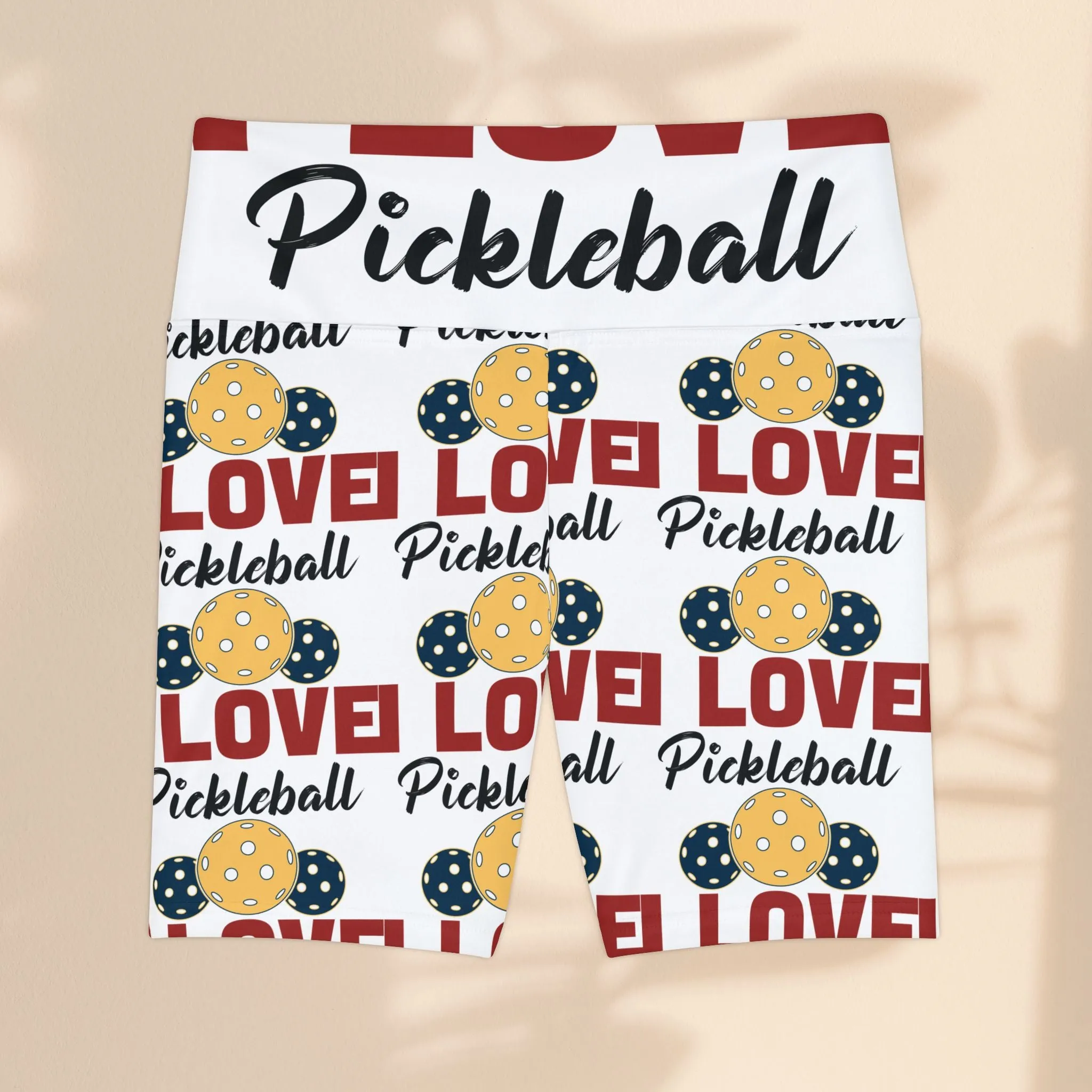 Love Pickleball Women's Workout Shorts - Fun & Stylish Athletic Wear