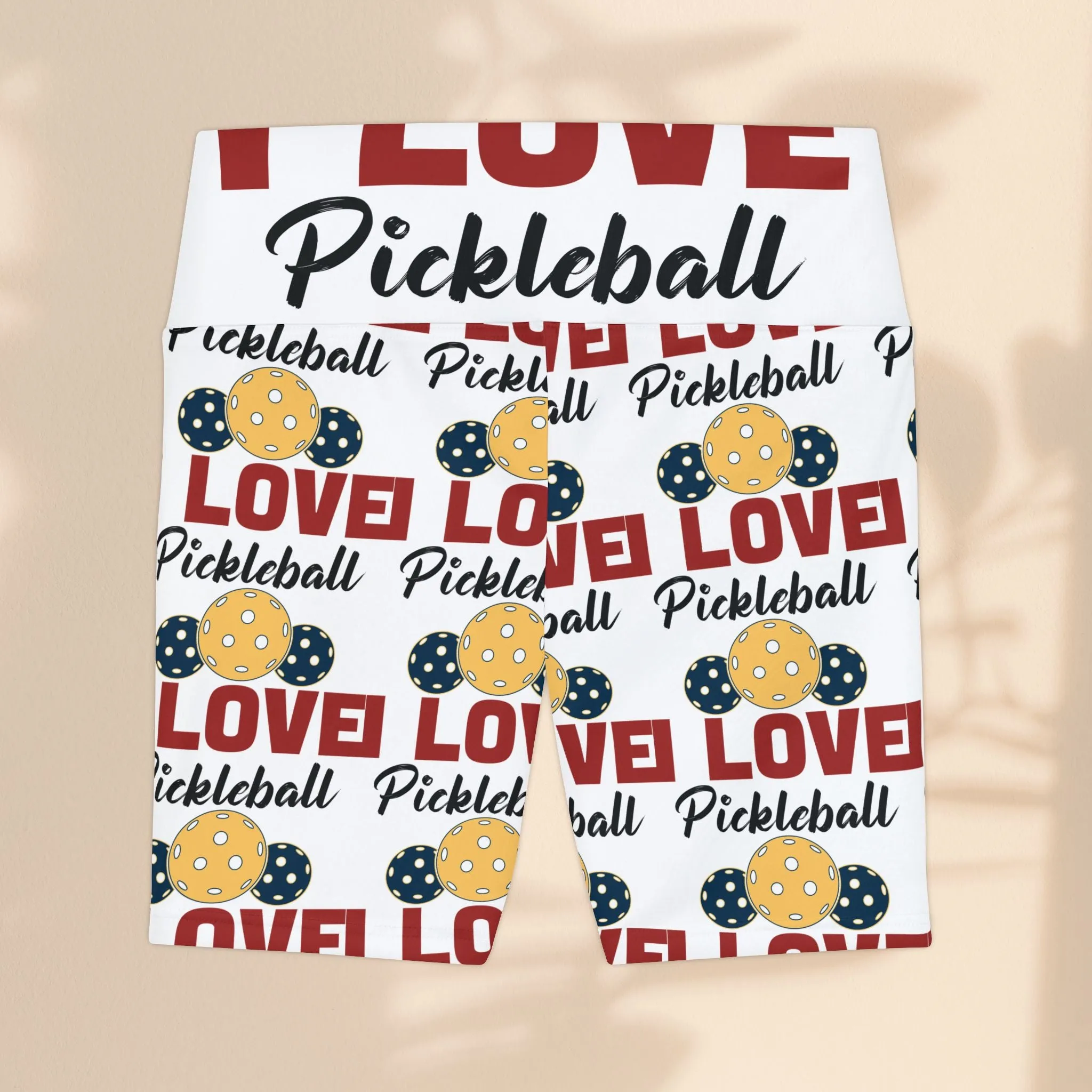 Love Pickleball Women's Workout Shorts - Fun & Stylish Athletic Wear