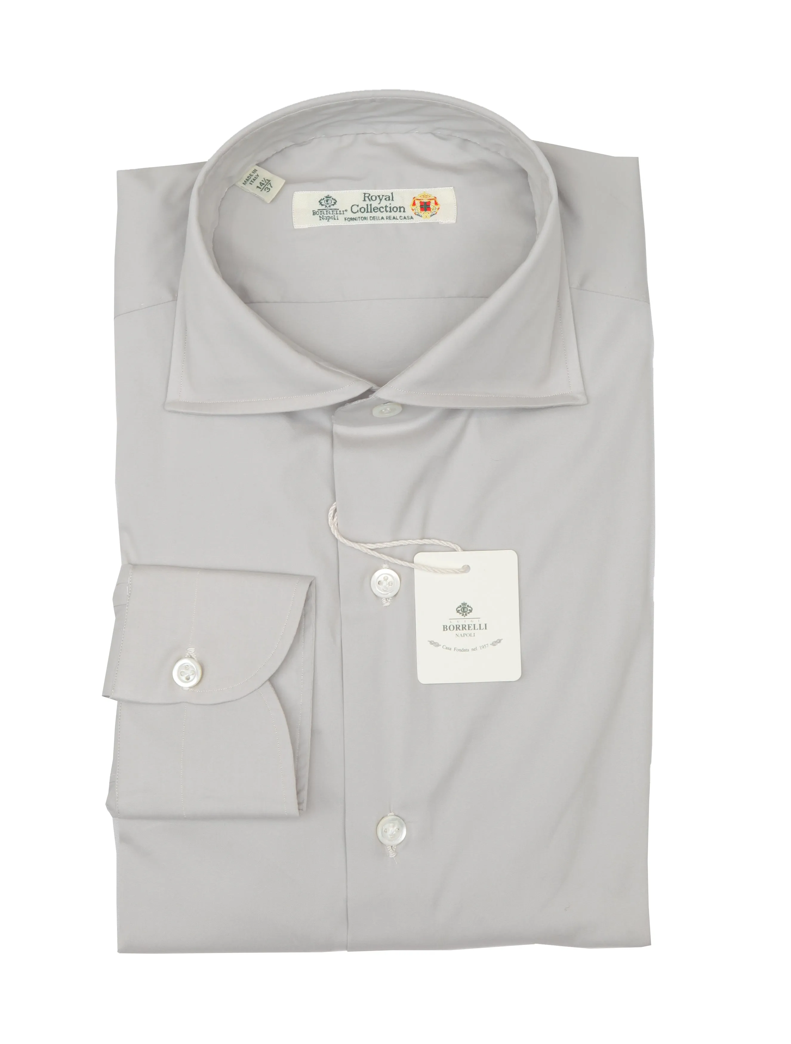 Luigi Borrelli Light Gray Shirt - Slim