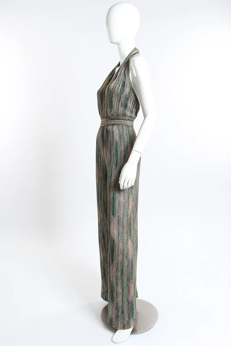 Lurex Halterneck Jumpsuit