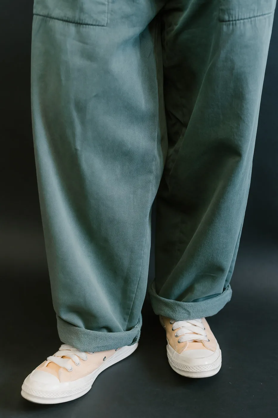 M-J-0003 - Reformer Pants Twill Jersey - Forest Green