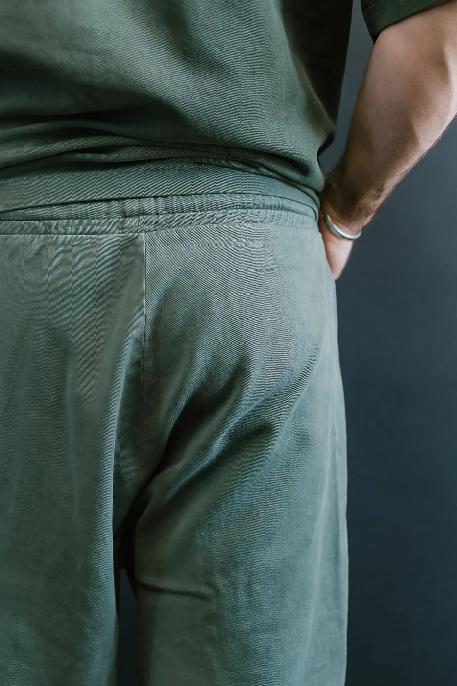 M-J-0003 - Reformer Pants Twill Jersey - Forest Green