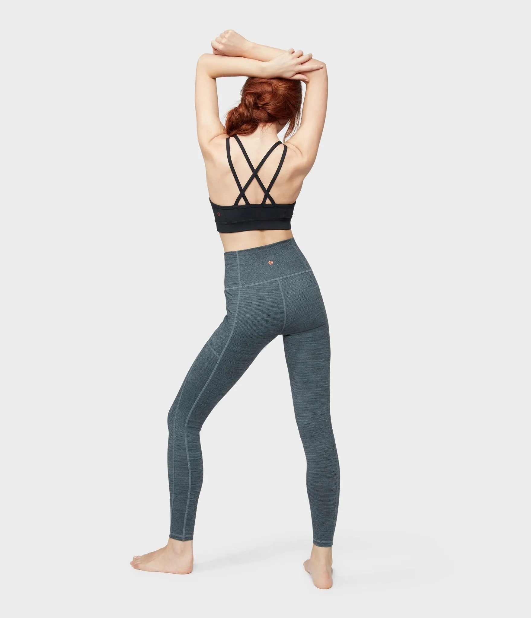 Manduka Apparel - Women's Essential Pocket Legging - Green IVY Melange