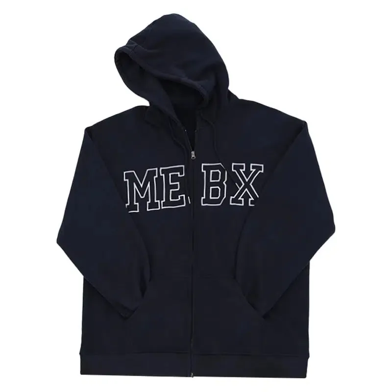 MEBX Logo Zip-Up Hoodie Sweatshirt
