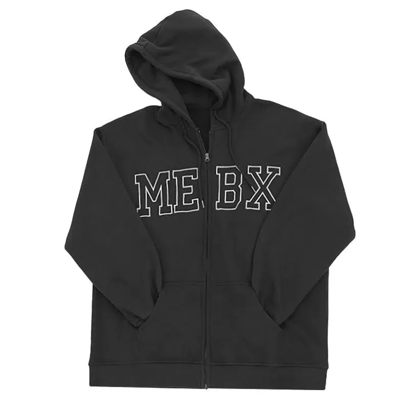 MEBX Logo Zip-Up Hoodie Sweatshirt