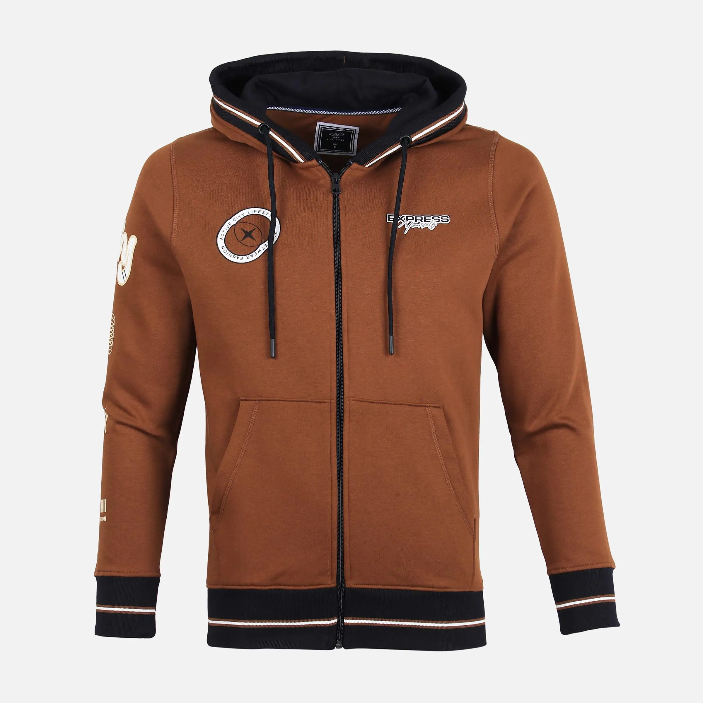 MEN HOODED CARDIGAN