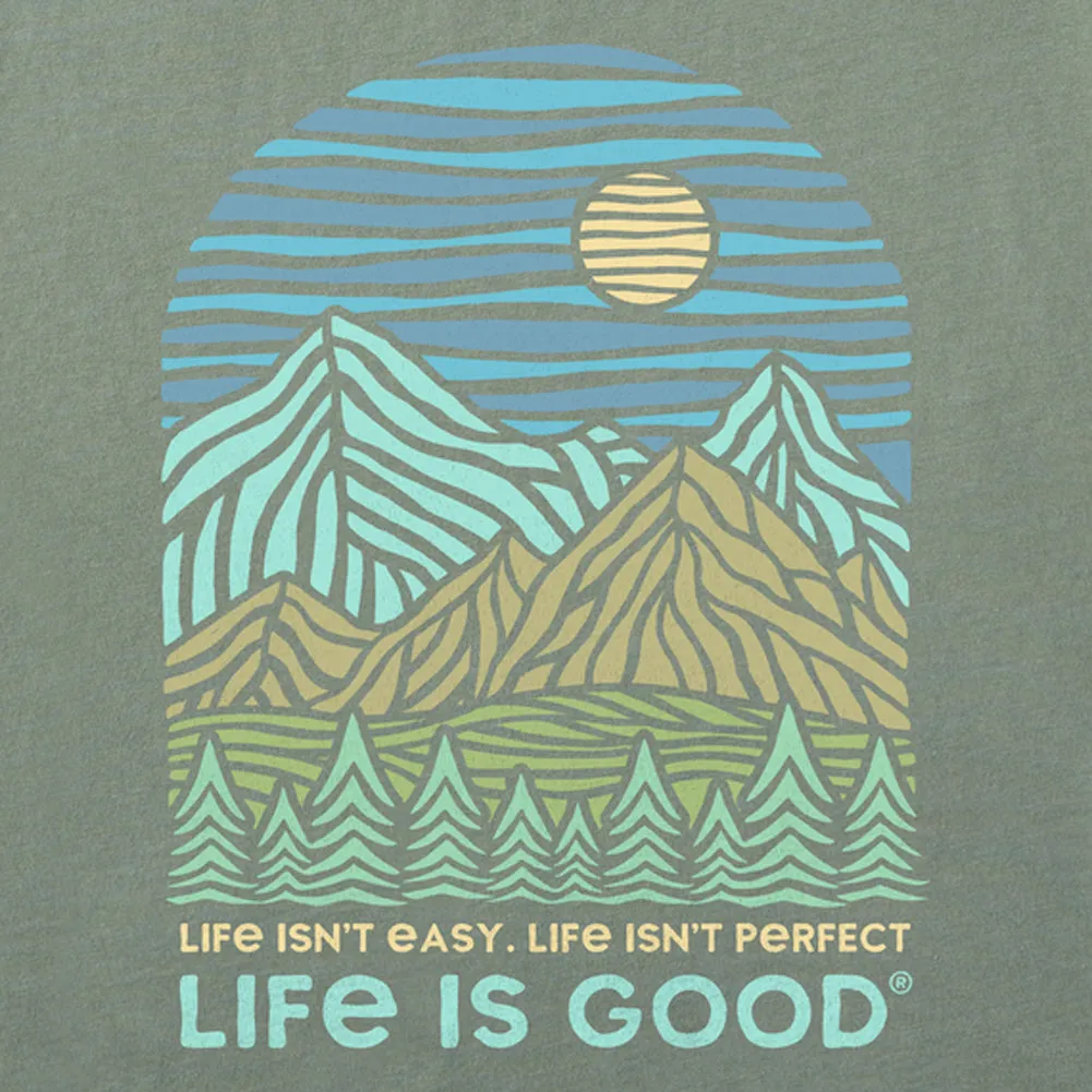 Men's Life isn't Easy Short Sleeve Tee - Moss Green - 108085
