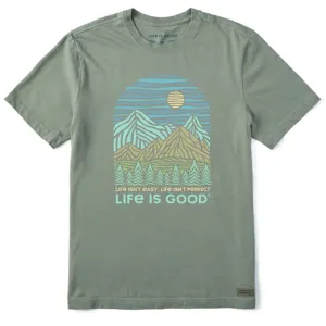 Men's Life isn't Easy Short Sleeve Tee - Moss Green - 108085