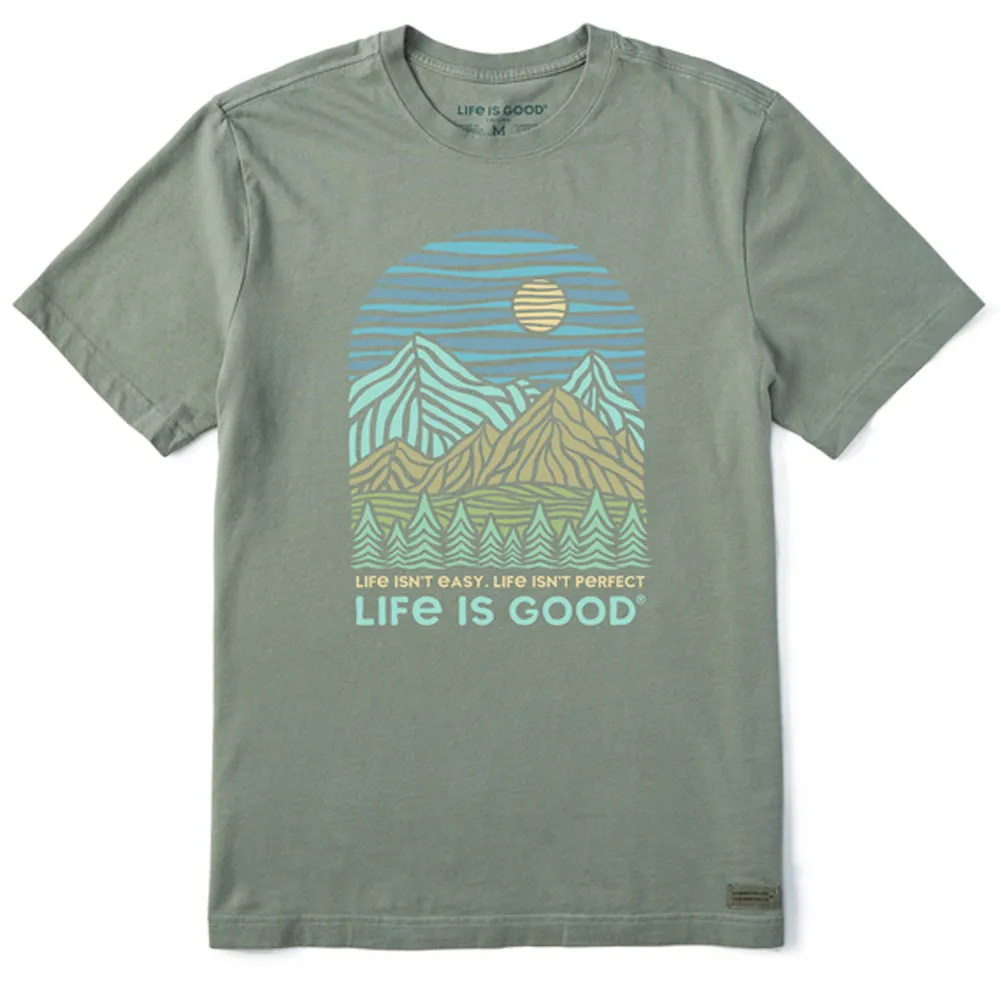 Men's Life isn't Easy Short Sleeve Tee - Moss Green - 108085