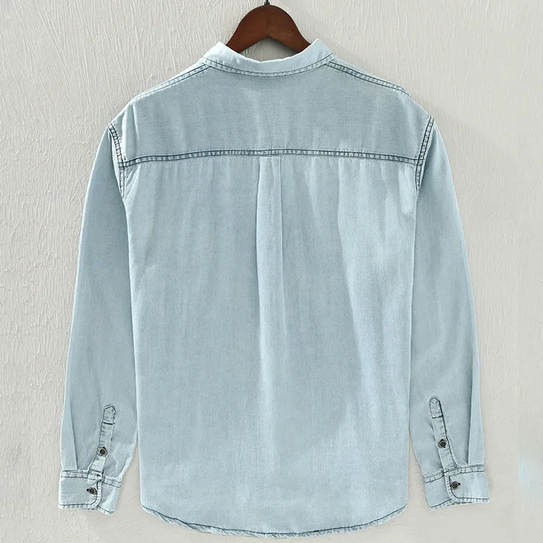 Men's Long Sleeve Denim Shirt