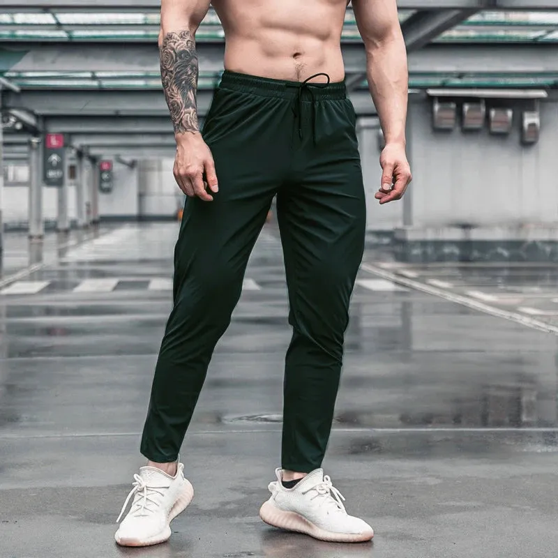 Men's Running Fitness Thin Sweatpants - Casual Outdoor Training Sport Long Pants, Jogging Workout Trousers for Bodybuilding