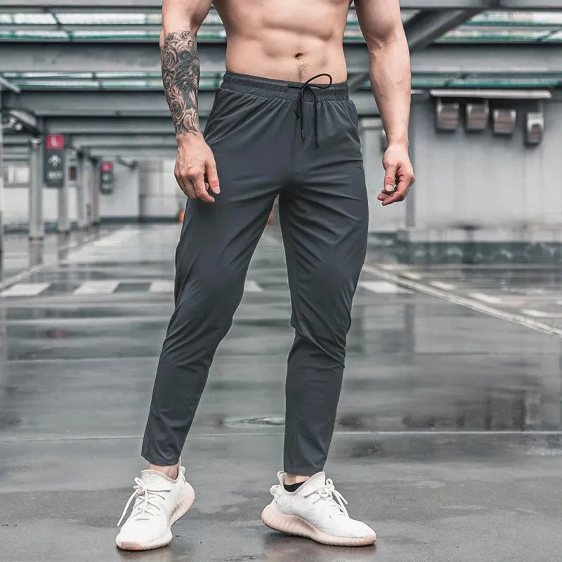 Men's Running Fitness Thin Sweatpants - Casual Outdoor Training Sport Long Pants, Jogging Workout Trousers for Bodybuilding