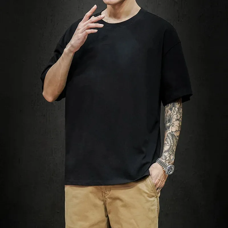 Men's Summer Solid T-Shirt