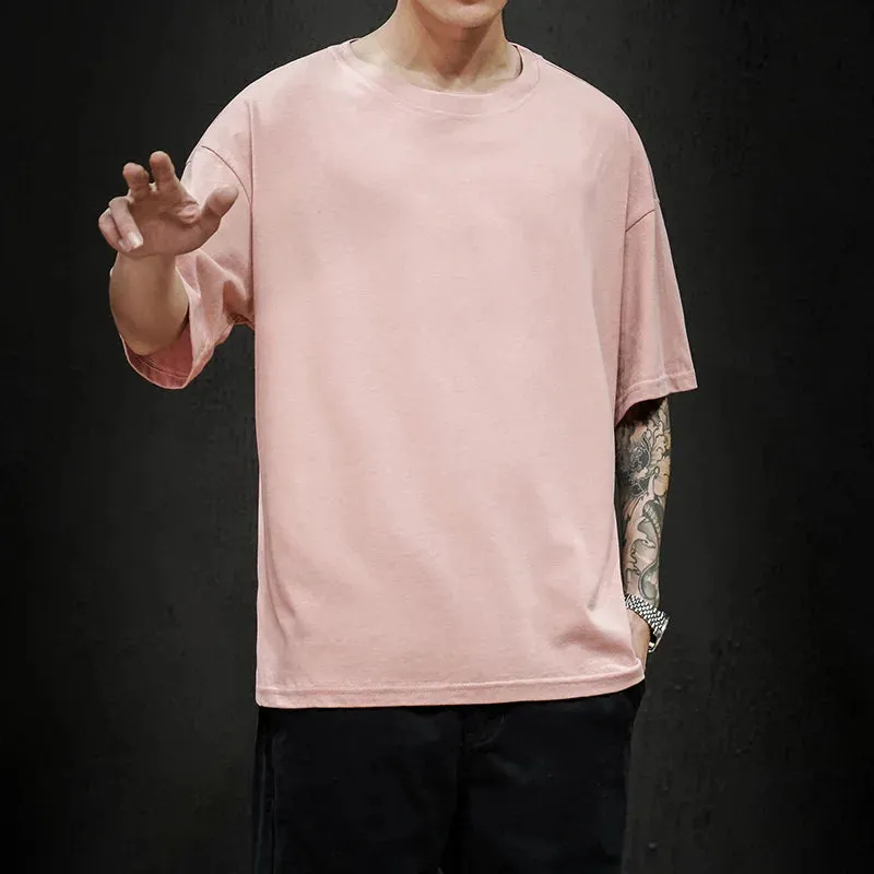 Men's Summer Solid T-Shirt