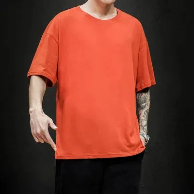 Men's Summer Solid T-Shirt