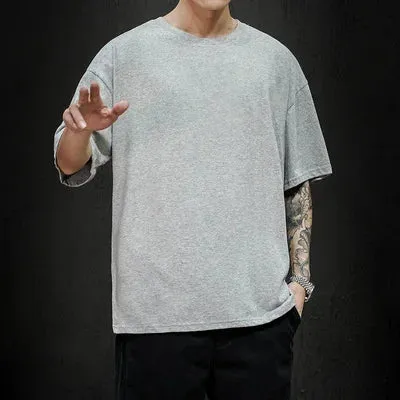 Men's Summer Solid T-Shirt