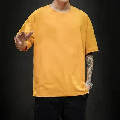 Men's Summer Solid T-Shirt