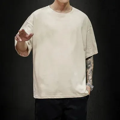 Men's Summer Solid T-Shirt