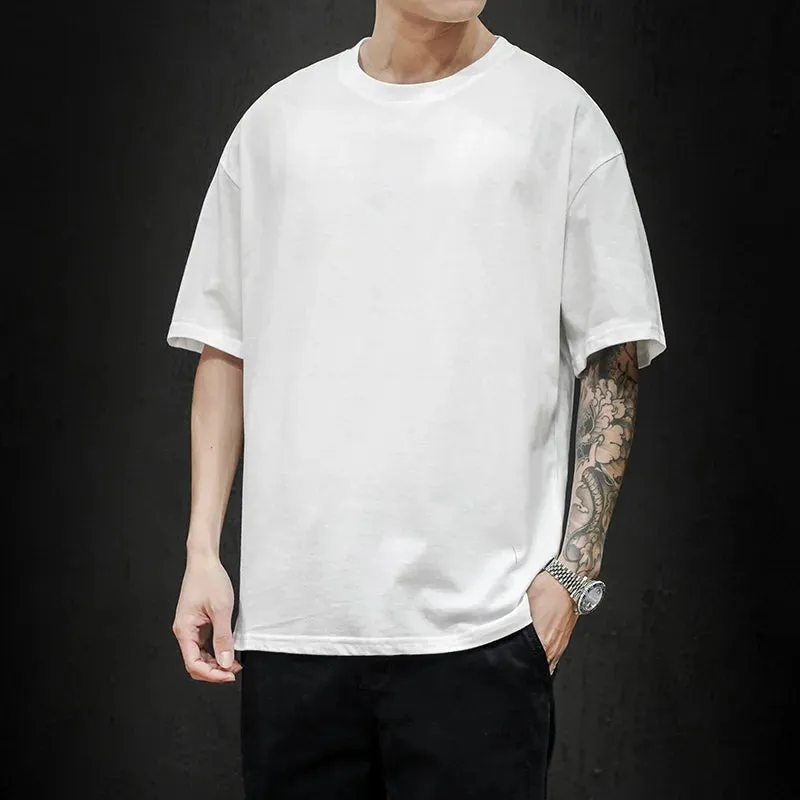 Men's Summer Solid T-Shirt