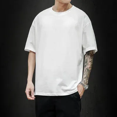 Men's Summer Solid T-Shirt
