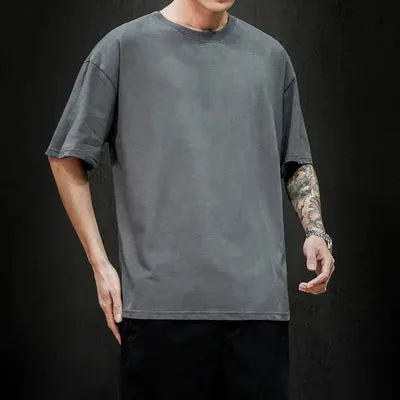 Men's Summer Solid T-Shirt
