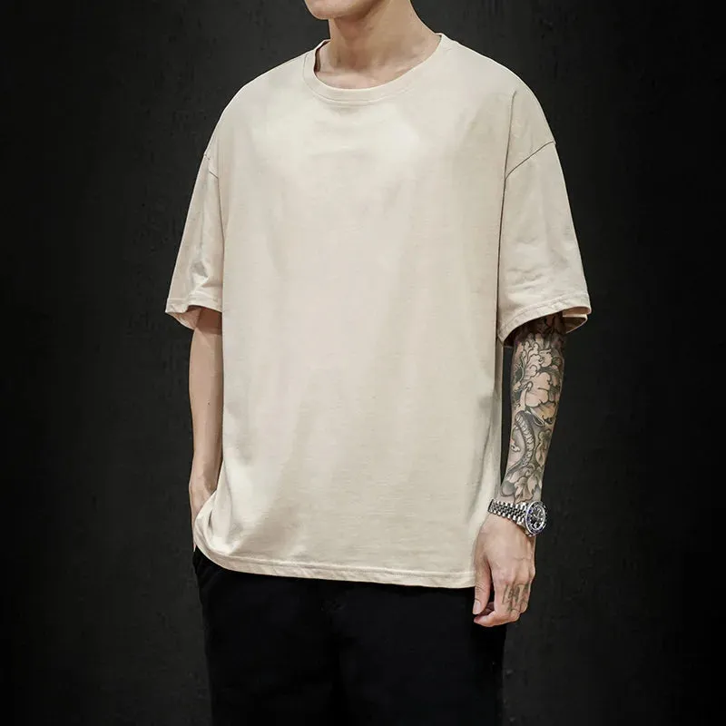 Men's Summer Solid T-Shirt