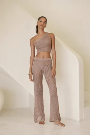 MERMAID ONE SHOULDER TOP | CACAO