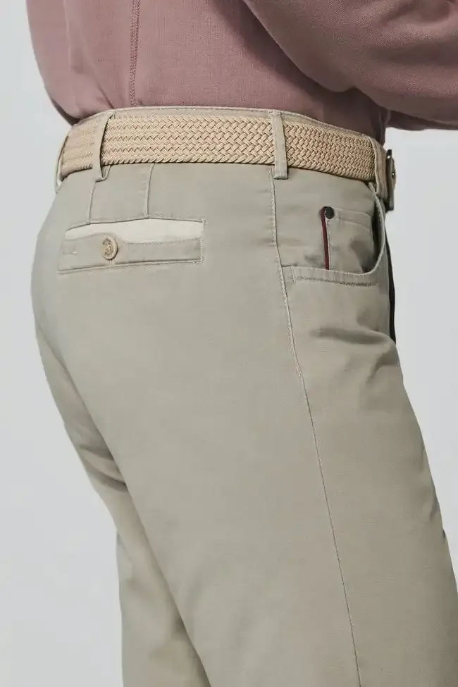 Meyer Mens New York Chino Trousers Beige