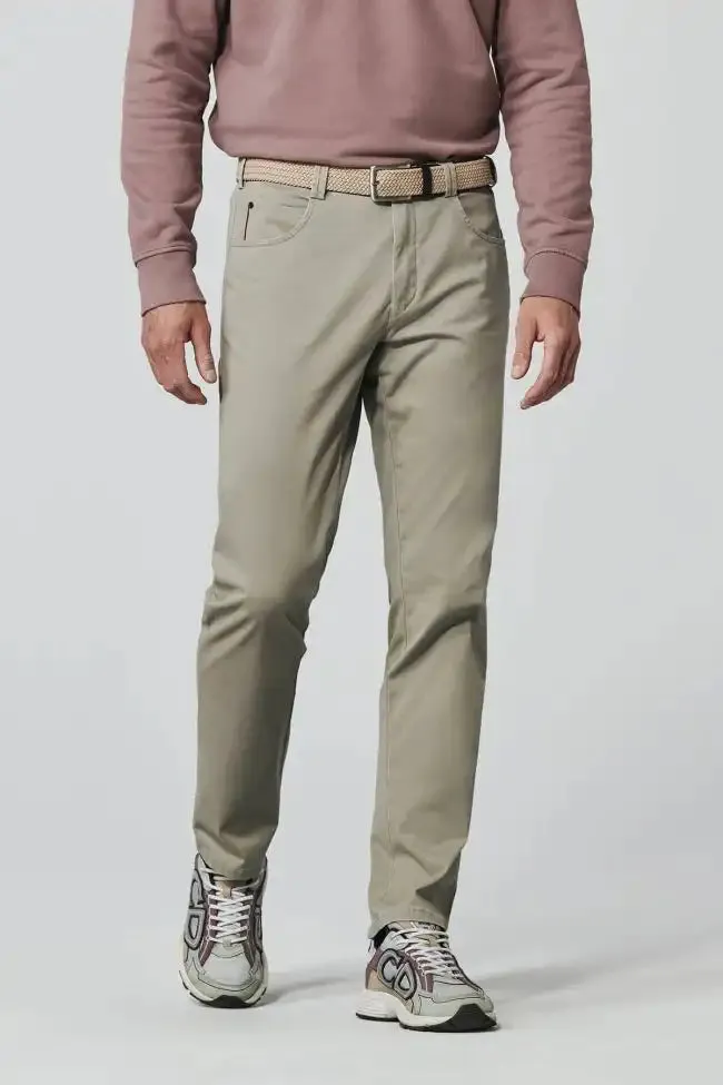 Meyer Mens New York Chino Trousers Beige