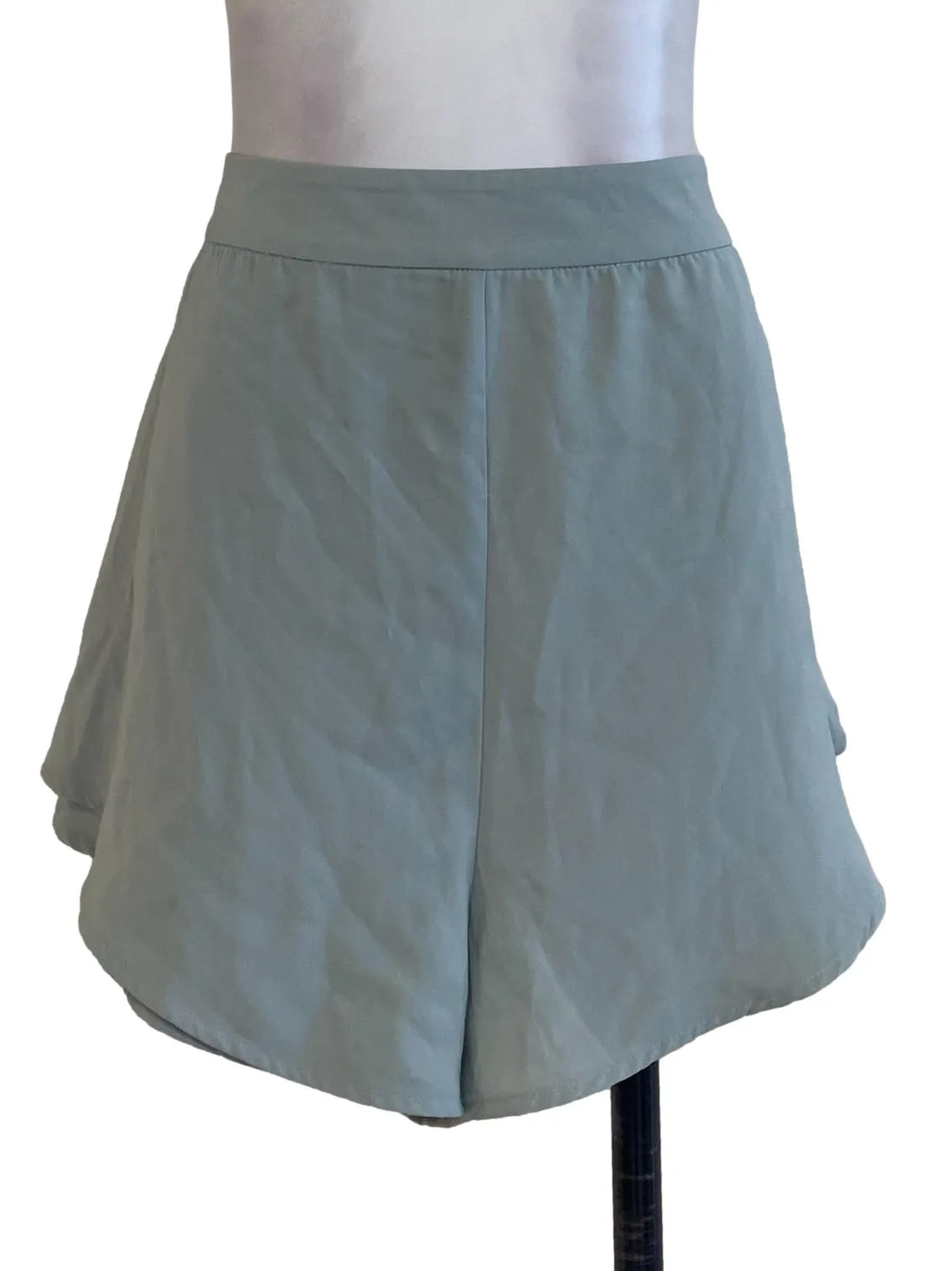 Mint Plain Wide Shorts