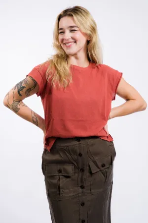 Miou Muse Light Weight Tee Shirts - Brick