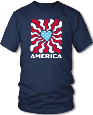 Missy American Sun Short Sleeve Tee