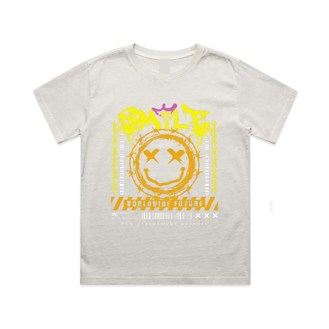 MLW By Design - Smile Oversized Tee