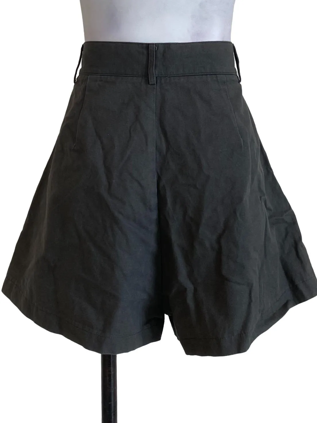 Mud Green Wide Shorts