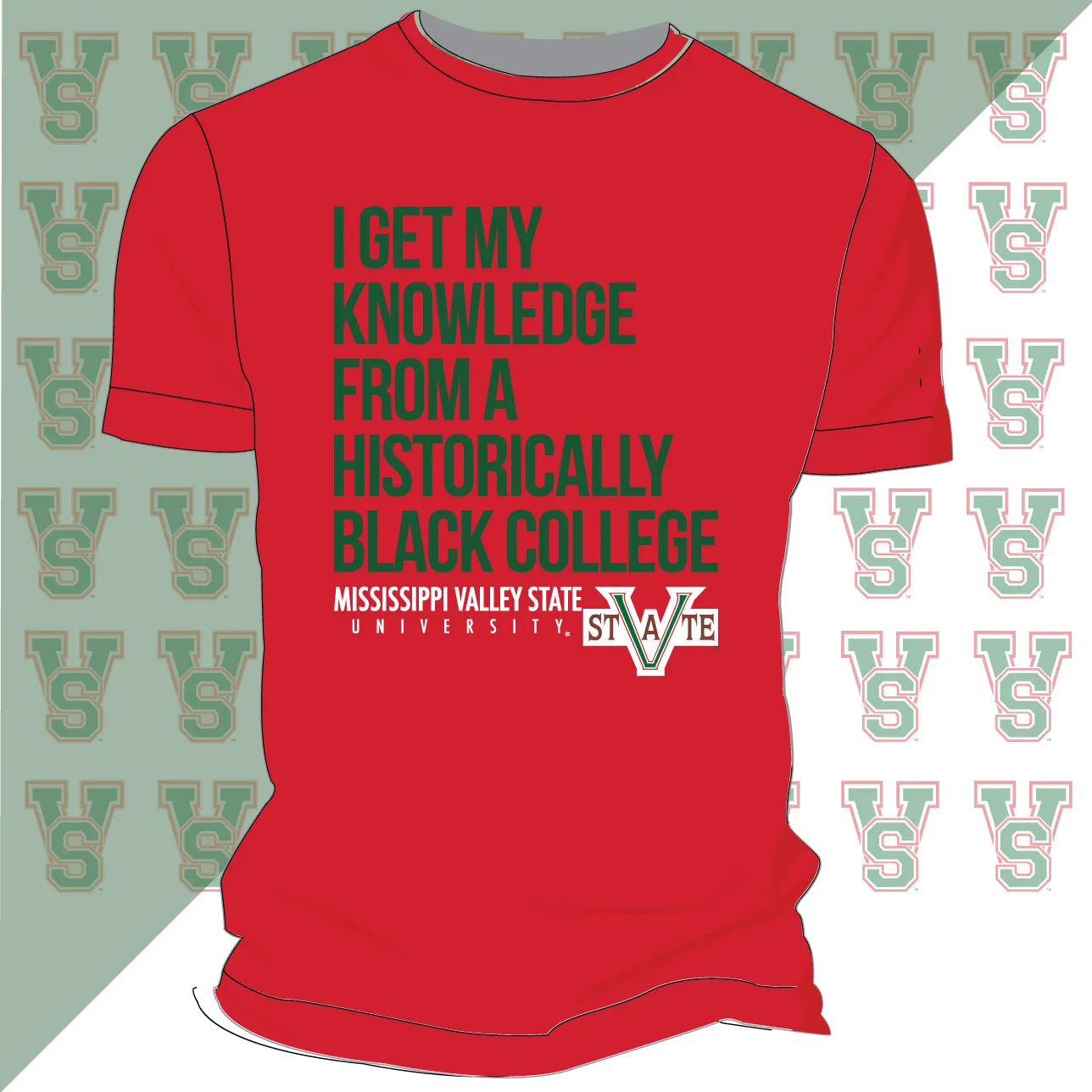 MVSU | Knowledge RED Unisex Tees (n)