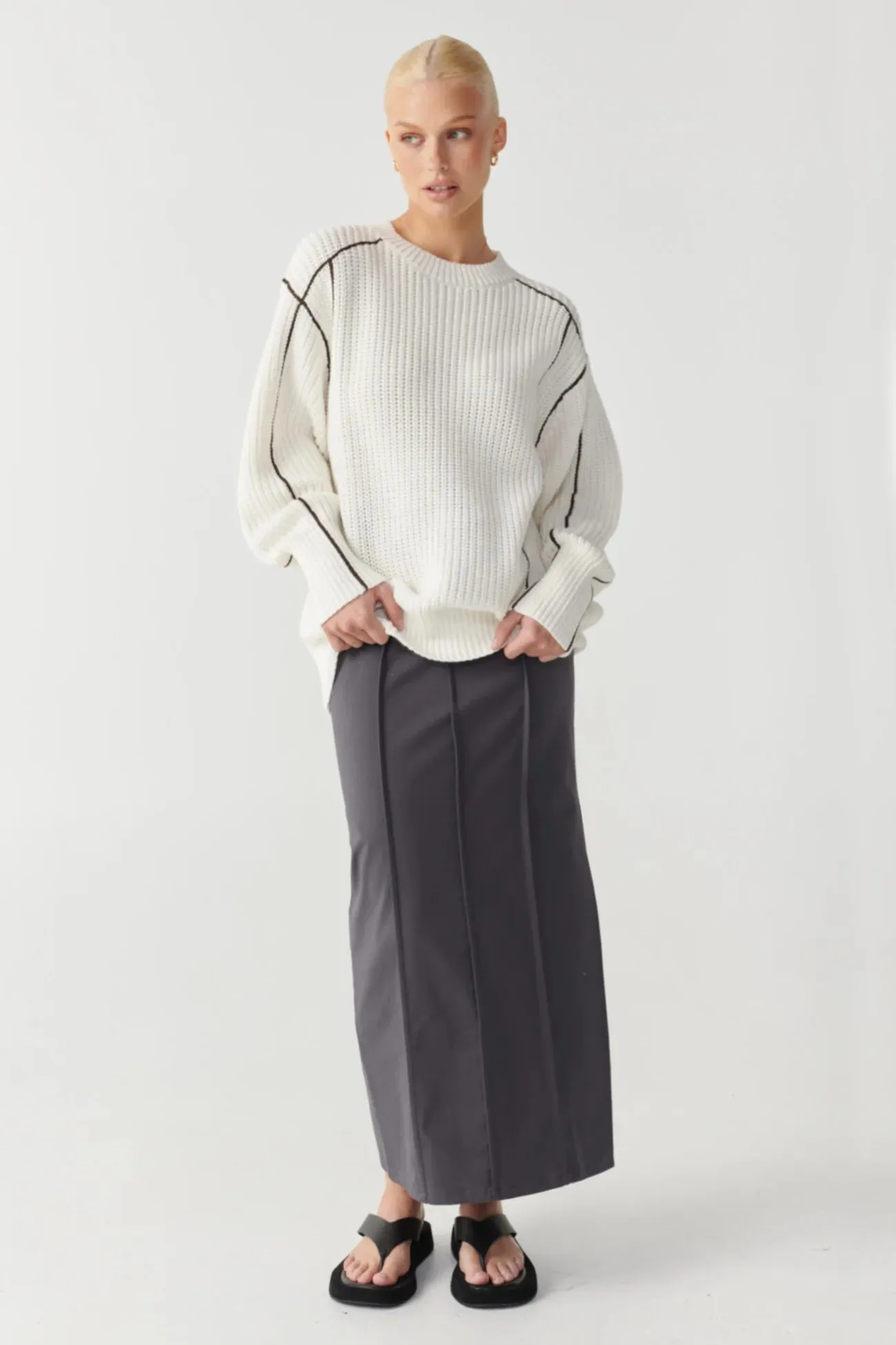 Mylah Crew Jumper White