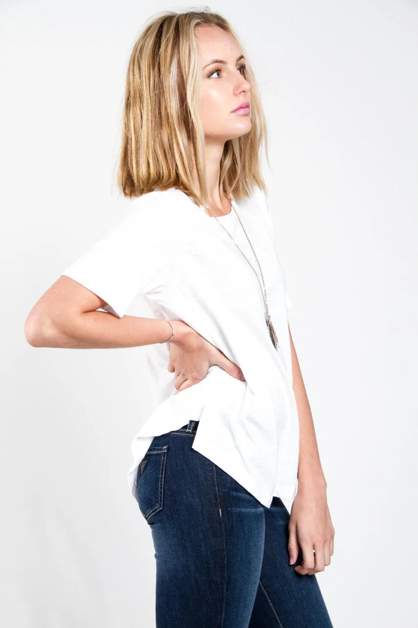 Nanavatee Short Sleeve Side Slit Tee