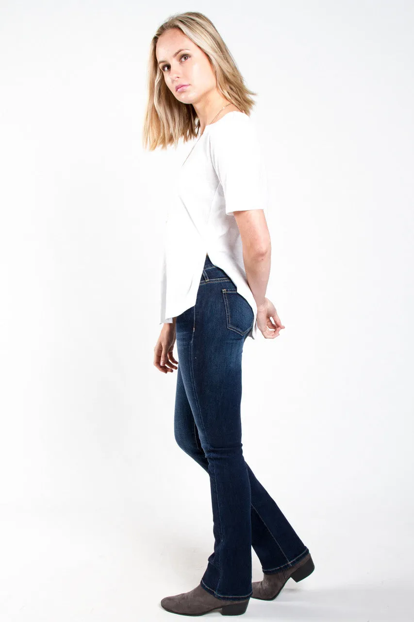 Nanavatee Short Sleeve Side Slit Tee