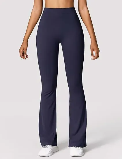 Naughty High-Waist V-Back Scrunch Butt Flare Leggings
