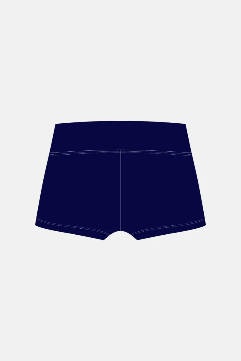 Navy Wide Waistband Shorts