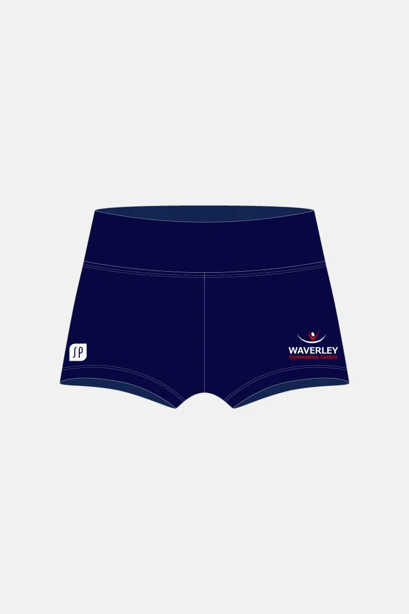 Navy Wide Waistband Shorts
