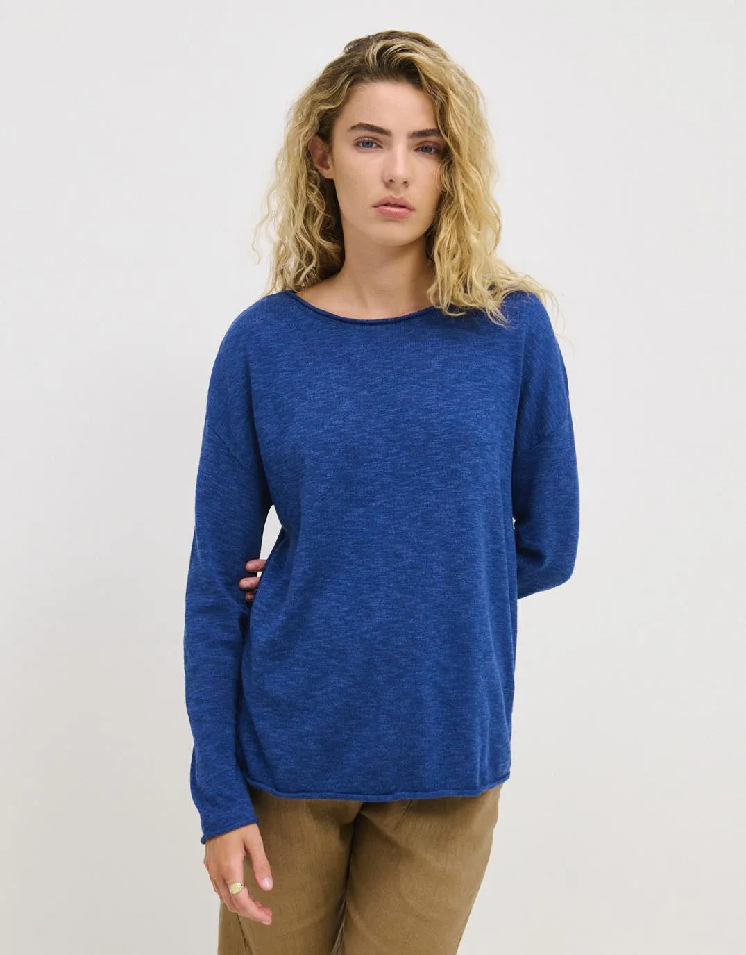 Nellie Knit Top - Regatta Blue